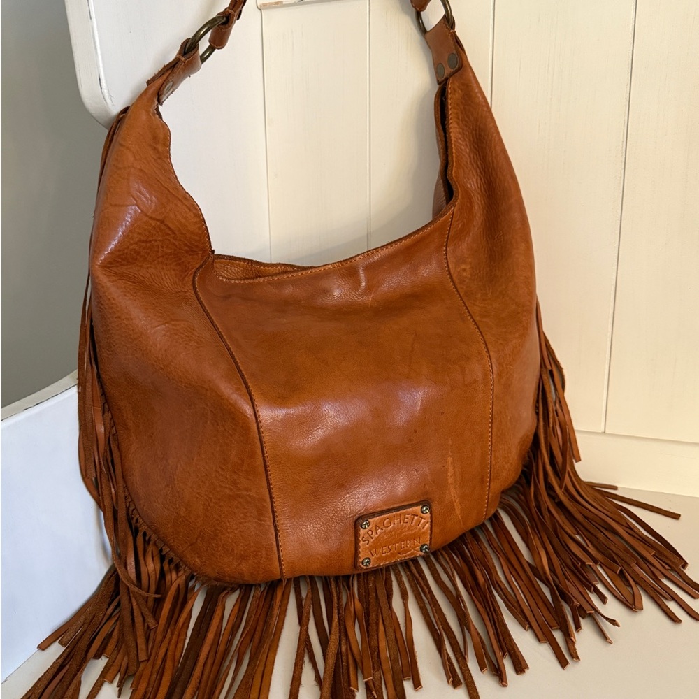 Spaghetti Western Leather Fringe Bag